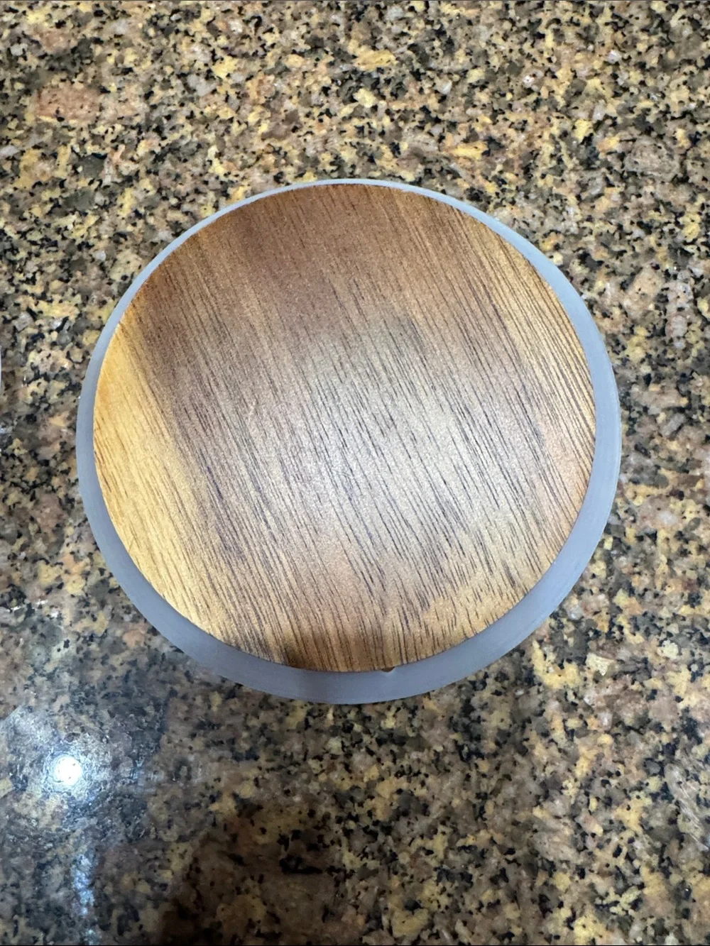 2 Cherry Canister Set & Wooden Lids with Glass